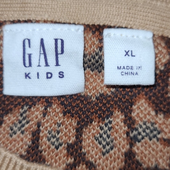 Gap Girls Leopard Print Crewneck Sweater - Picture 5 of 6